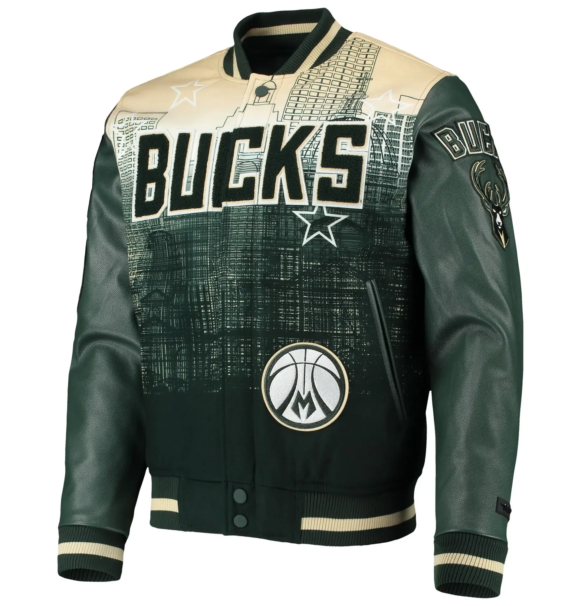 Milwaukee-Bucks-Pro-Standard-Remix-Varsity-Full-Zip-Green-Varsity-Jacket-LeatherMoto