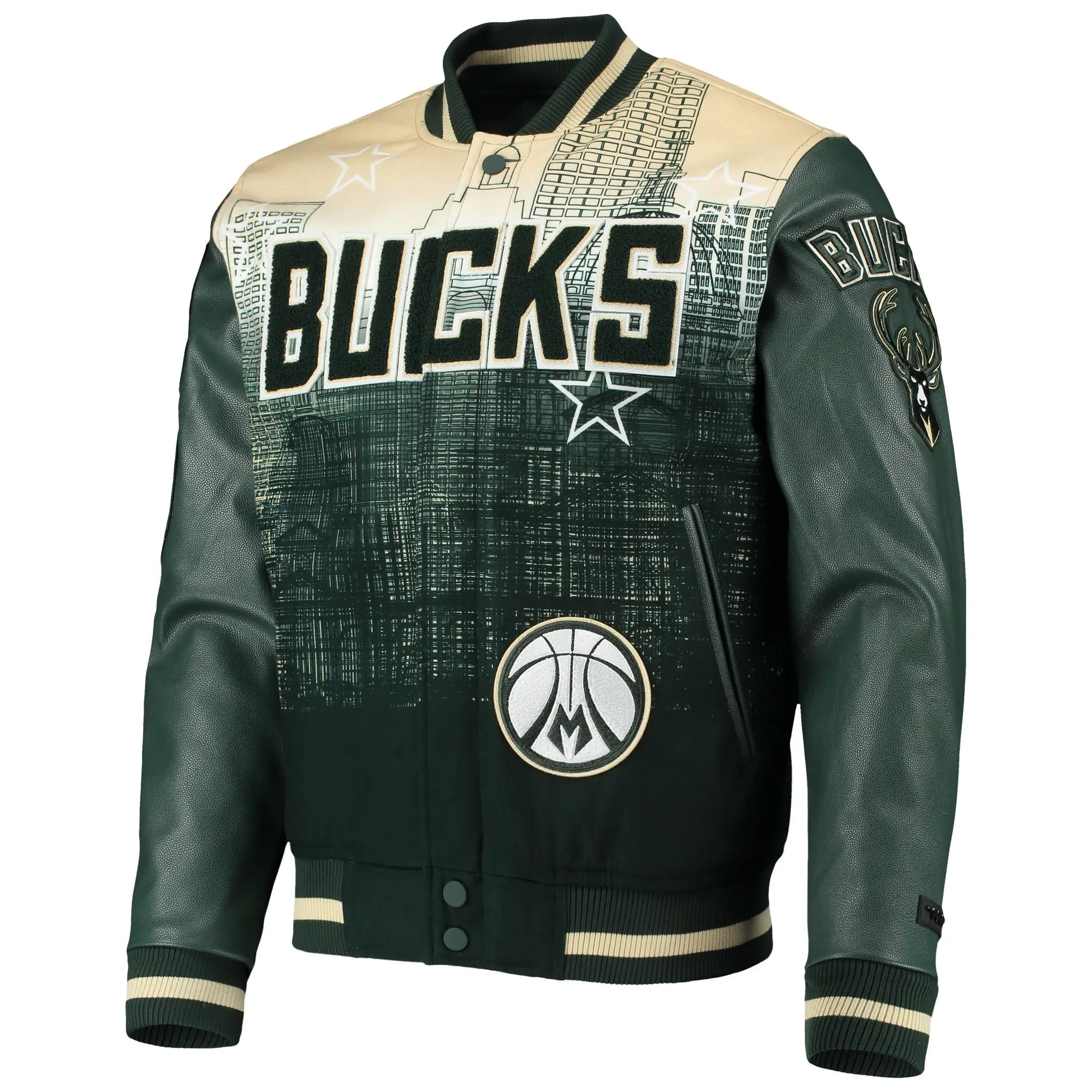 Milwaukee-Bucks-Pro-Standard-Remix-Varsity-Full-Zip-Green-Varsity-Jacket-LeatherMoto