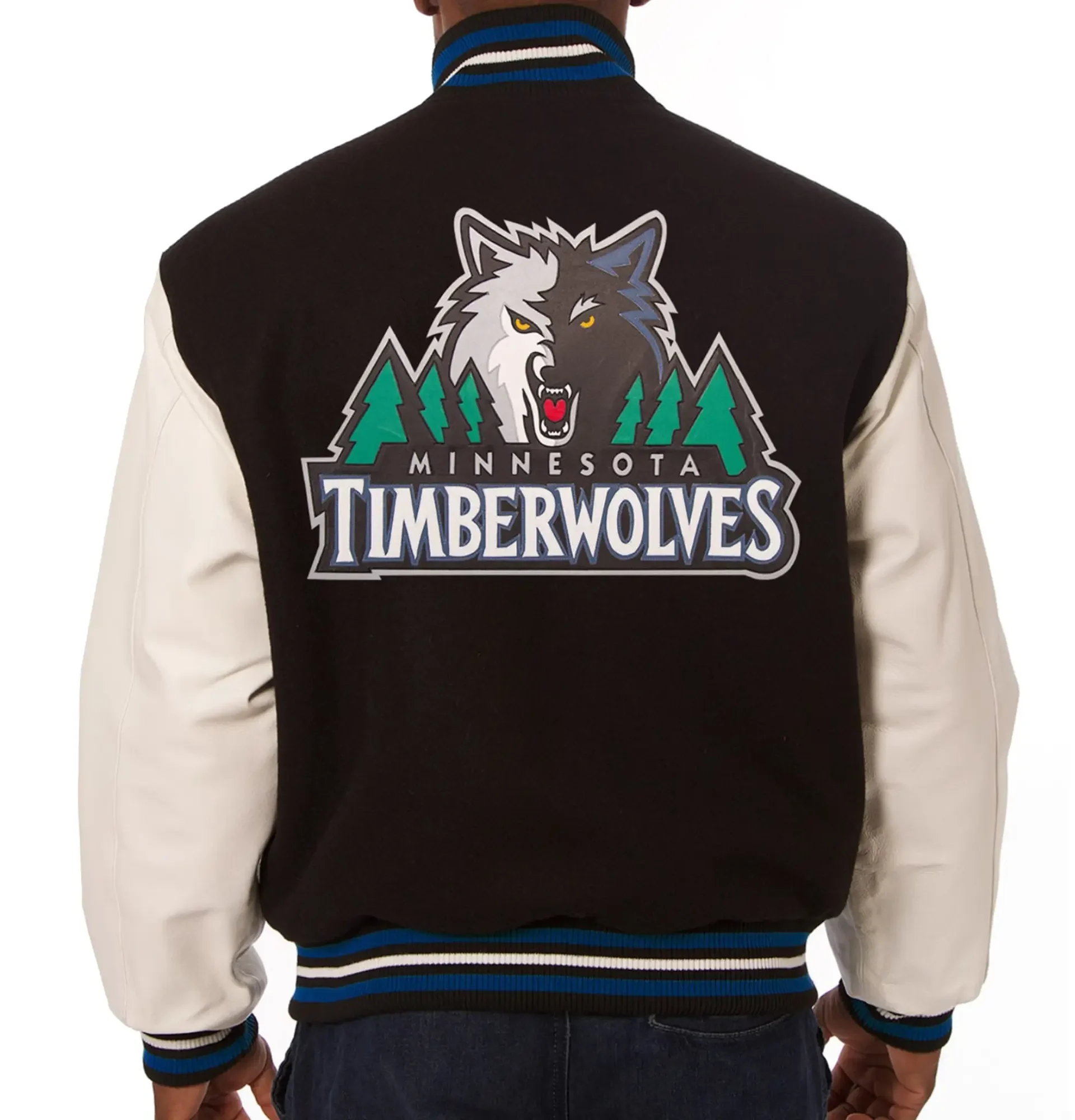 Minnesota-Timberwolves-Wool-Leather-Jacket-Black-White-LeatherMoto