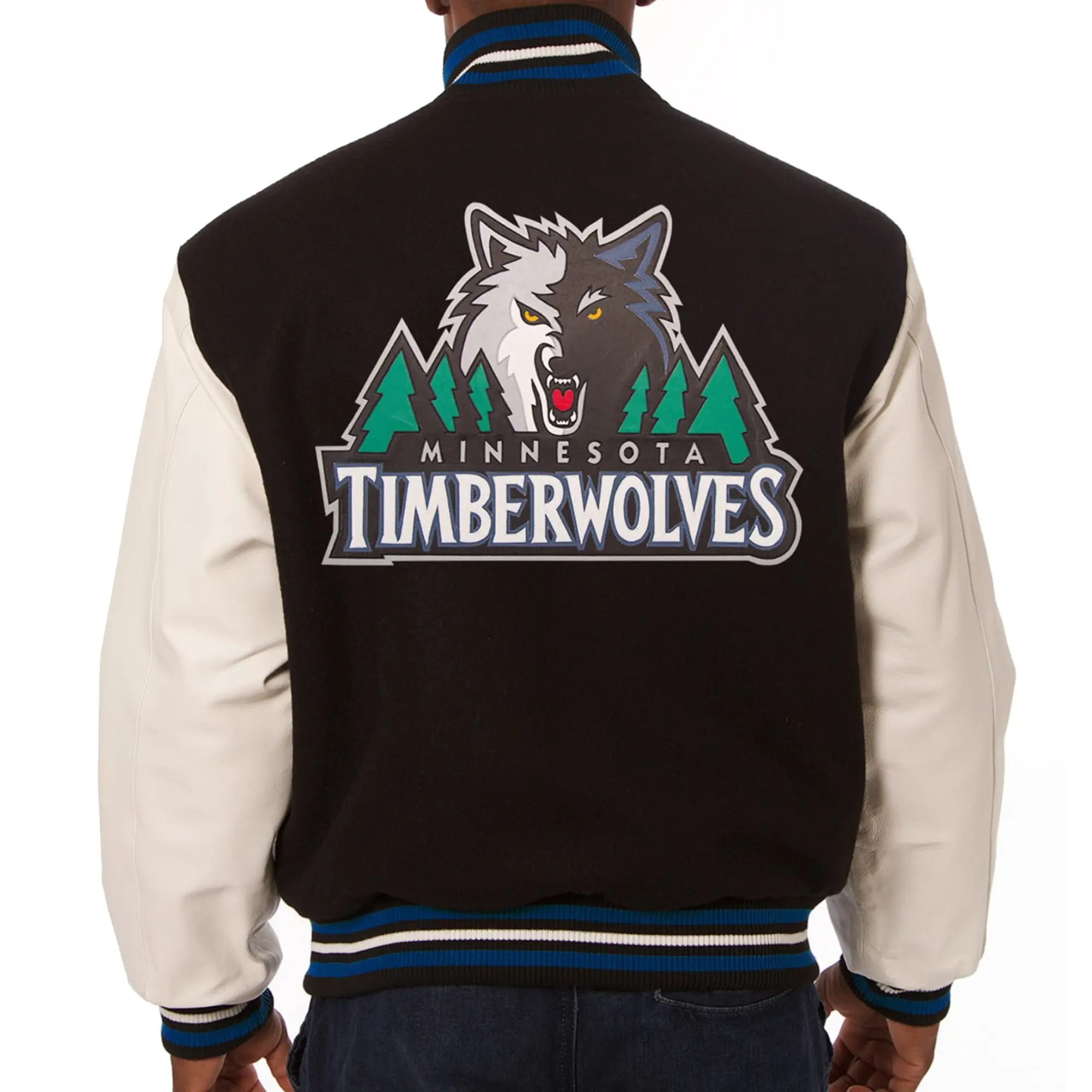Minnesota-Timberwolves-Wool-Leather-Jacket-Black-White-LeatherMoto