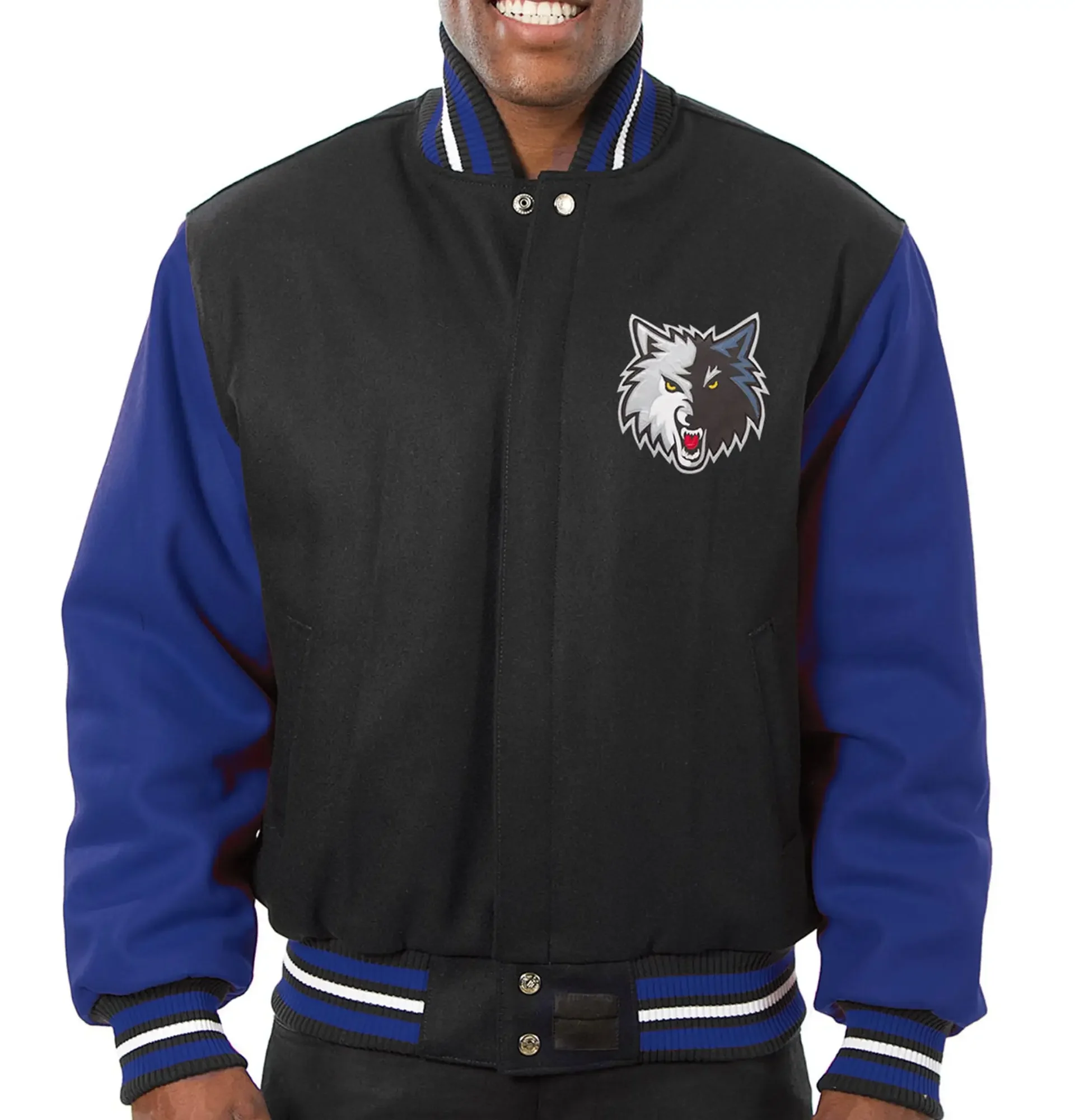 Minnesota-Timberwolves-Wool-Leather-Varsity-Jacket-Black-Blue-LeatherMoto