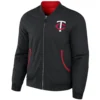 Minnesota-Twins-Darius-Rucker-Reversible-Full-Zip-Bomber-Varsity-Jacket-LEATHER MOTO 1