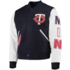 Minnesota-Twins-Pro-Standard-Ribbed-Knitted-Wool-Leather-Varsity-Jacket-LEATHER MOTO 1