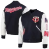 Minnesota-Twins-Pro-Standard-Ribbed-Knitted-Wool-Leather-Varsity-Jacket-LEATHER MOTO 3