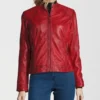 Mustang Fierce Red Leather Jacket – Bold Statement Piece (2)