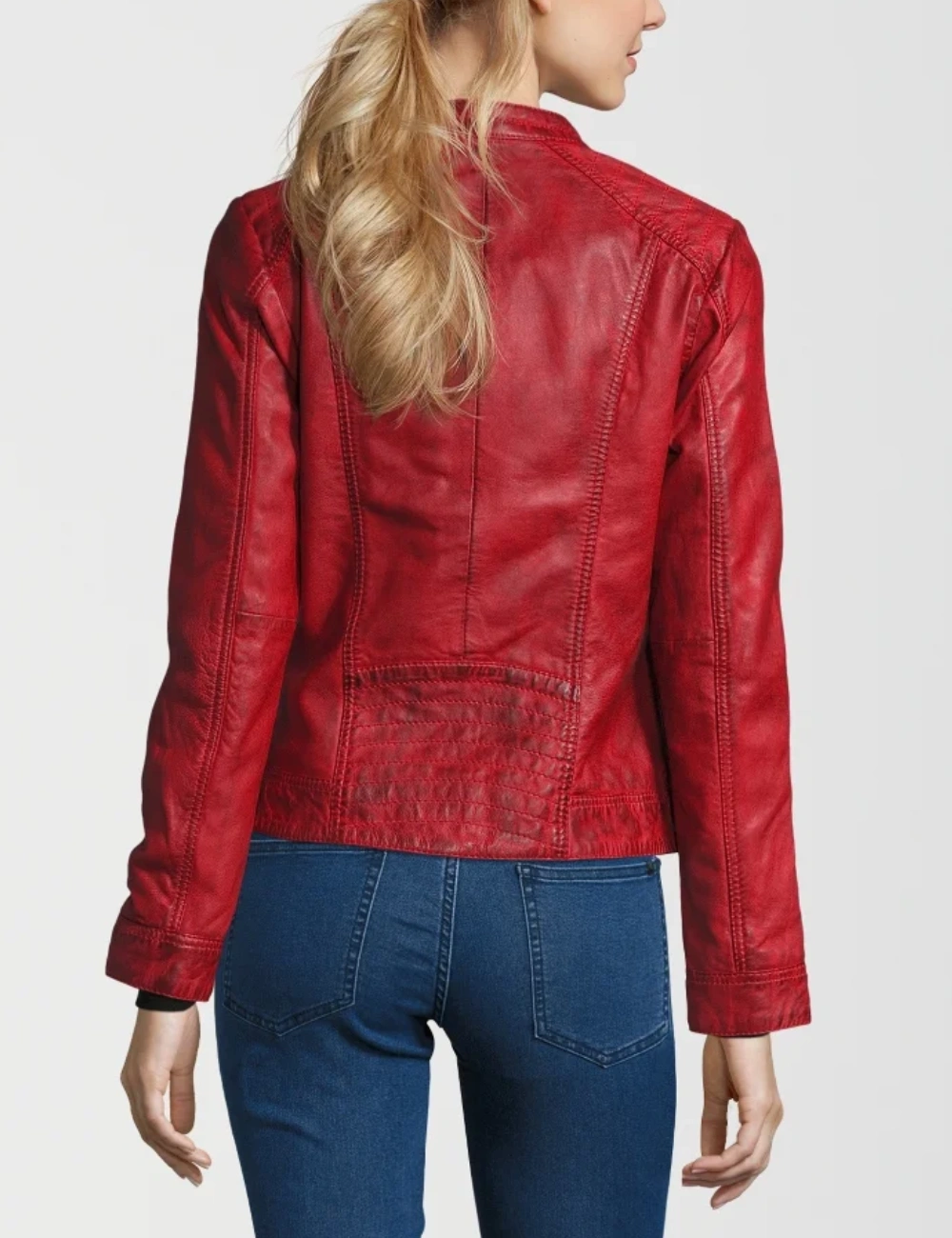 Mustang Fierce Red Leather Jacket – Bold Statement Piece (3)