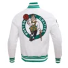NBA Boston Celtics Classic Ribbed Knit Satin Jacket - Image 2