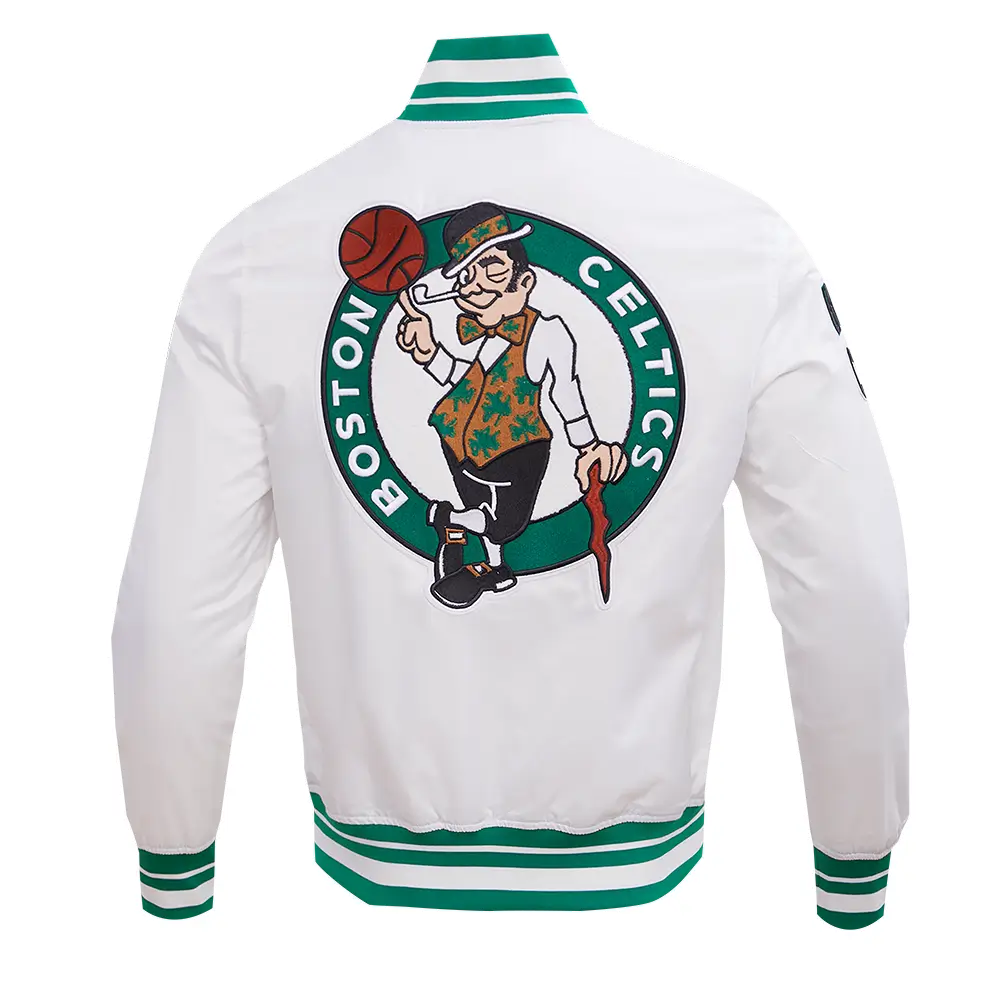 Alternative view of NBA Boston Celtics Classic Ribbed Knit Satin Jacket