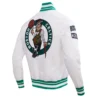 NBA Boston Celtics Classic Ribbed Knit Satin Jacket - Image 4