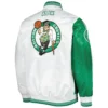 Boston Celtics Starter Kelly Varsity Jacket - Green/White - Image 2