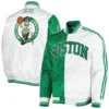 Boston Celtics Starter Kelly Varsity Jacket - Green/White - Image 3