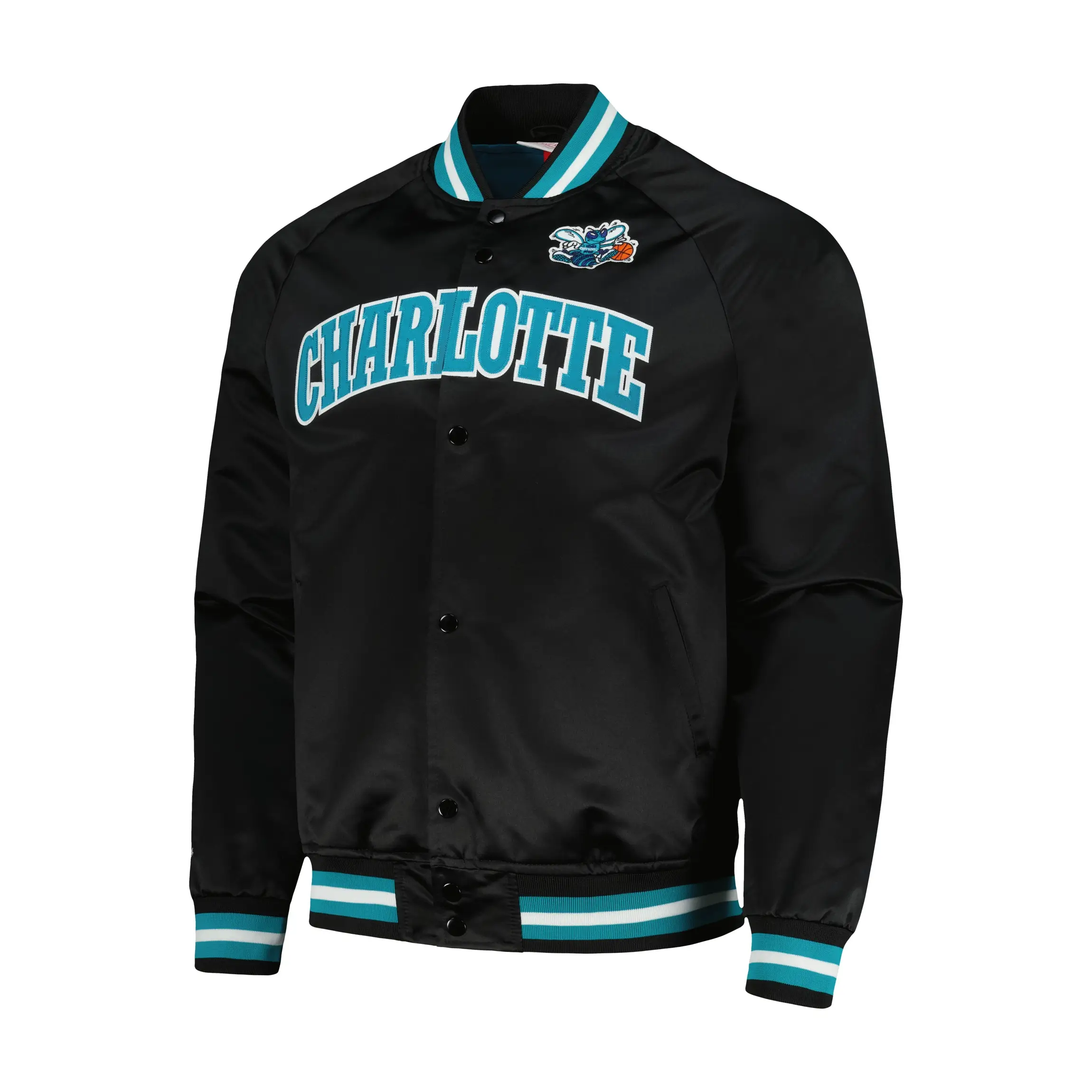 NBA-Mens-Charlotte-Hornets-Black-Hardwood-Classics-Varsity-Jacket-LeatherMoto