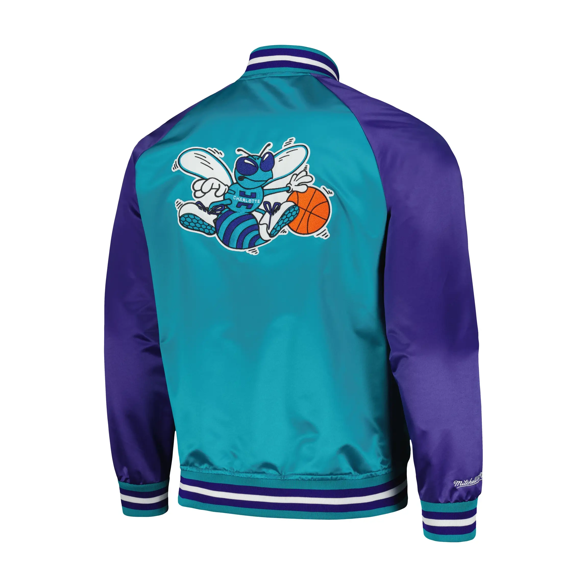 NBA-Mens-Charlotte-Hornets-Satin-Varsity-Jacket-LeatherMoto
