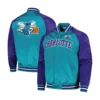 Charlotte Hornets Satin Varsity Jacket - Image 3