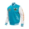 Charlotte Hornets Wool & Leather Varsity Jacket - Image 3