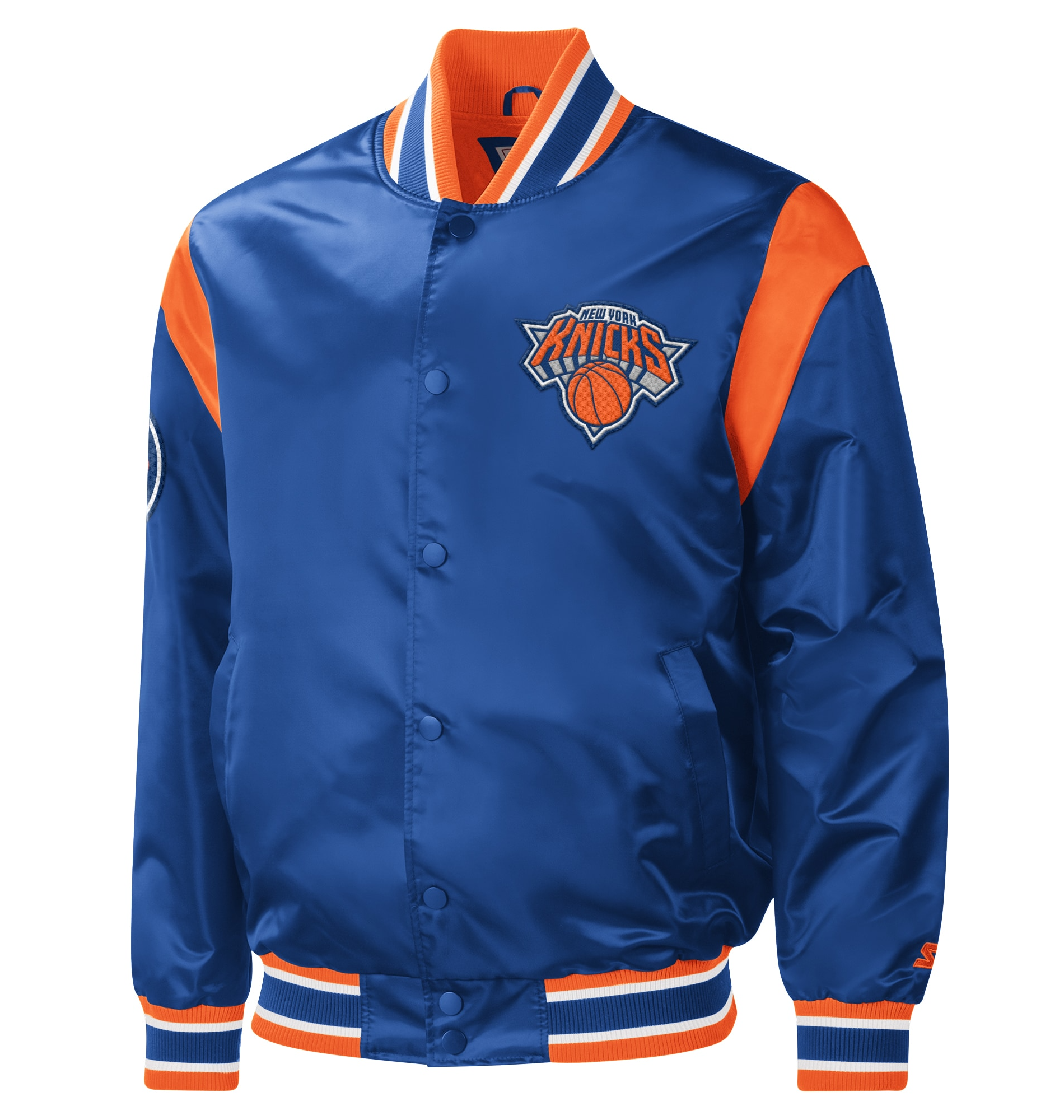 New-York-Knicks-Force-Play-Satin-Full-Snap-Varsity-Jacket-LeatherMoto