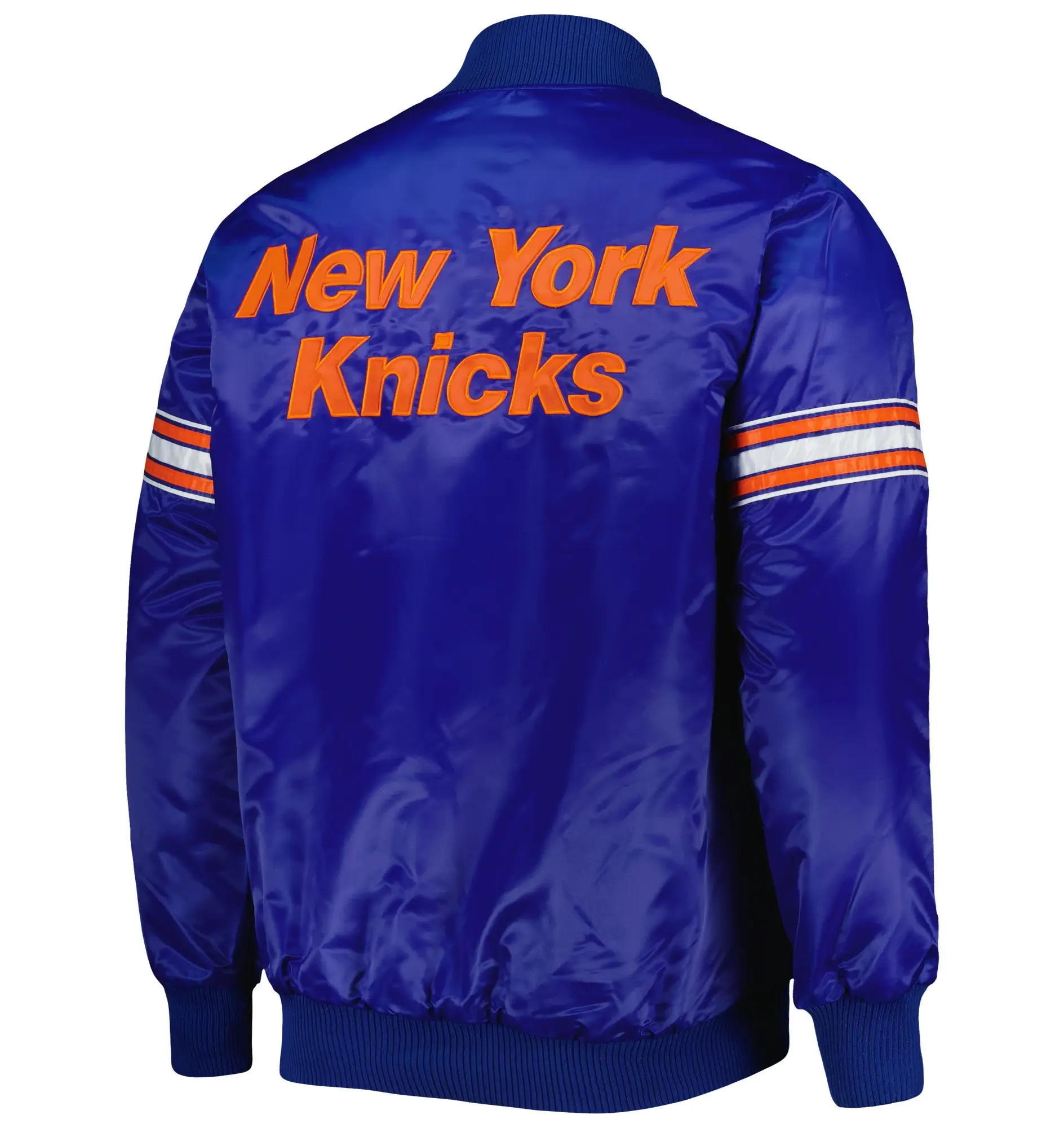 New-York-Knicks-Pick-Roll-Satin-Varsity-Blue-Jacket-LeatherMoto