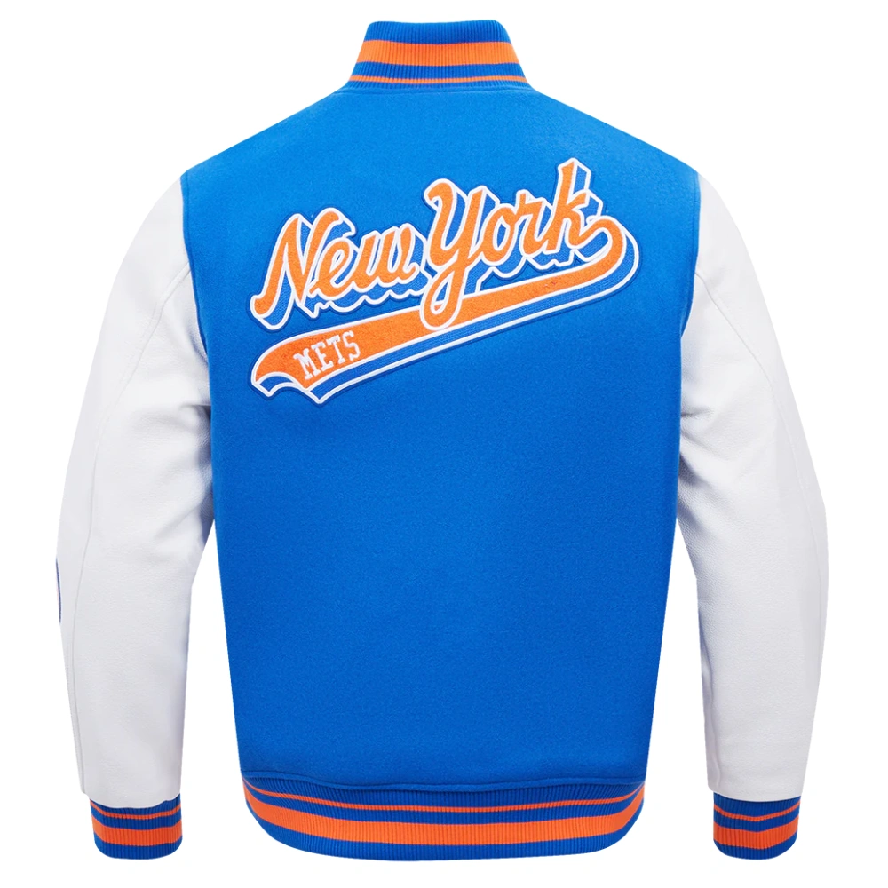 New-York-Mets-Script-Tail-Wool-And-Leather-Varsity-leathe rmoto 4