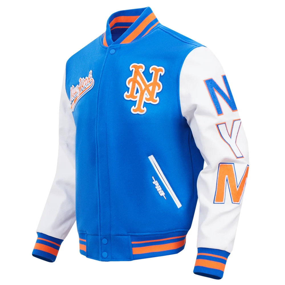 New-York-Mets-Script-Tail-Wool-And-Leather-Varsity-leather moto 1