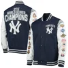 New-York-Yankees-Complete-Game-Commemorative-Full-Snap-Navy-White-Jacket-leather moto 4