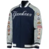 New-York-Yankees-G-III-Sports-Challenger-Full-Snap-Navy-Gray-Varsity-Jacket-leather moto 1