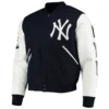 New-York-Yankees-Pro-Standard-Logo-Full-Zip-Navy-White-Varsity-Jacket-leather moto 1