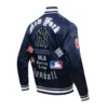 New-York-Yankees-Pro-Standard-Old-English-Full-Snap-Satin-Navy-Varsity-Jacket-leather moto 2