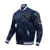 New-York-Yankees-Pro-Standard-Old-English-Full-Snap-Satin-Navy-Varsity-Jacket-leather mto 1