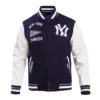 New-York-Yankees-Retro-Classic-Navy-And-White-Varsity-Jacket-leathe rmoto 2