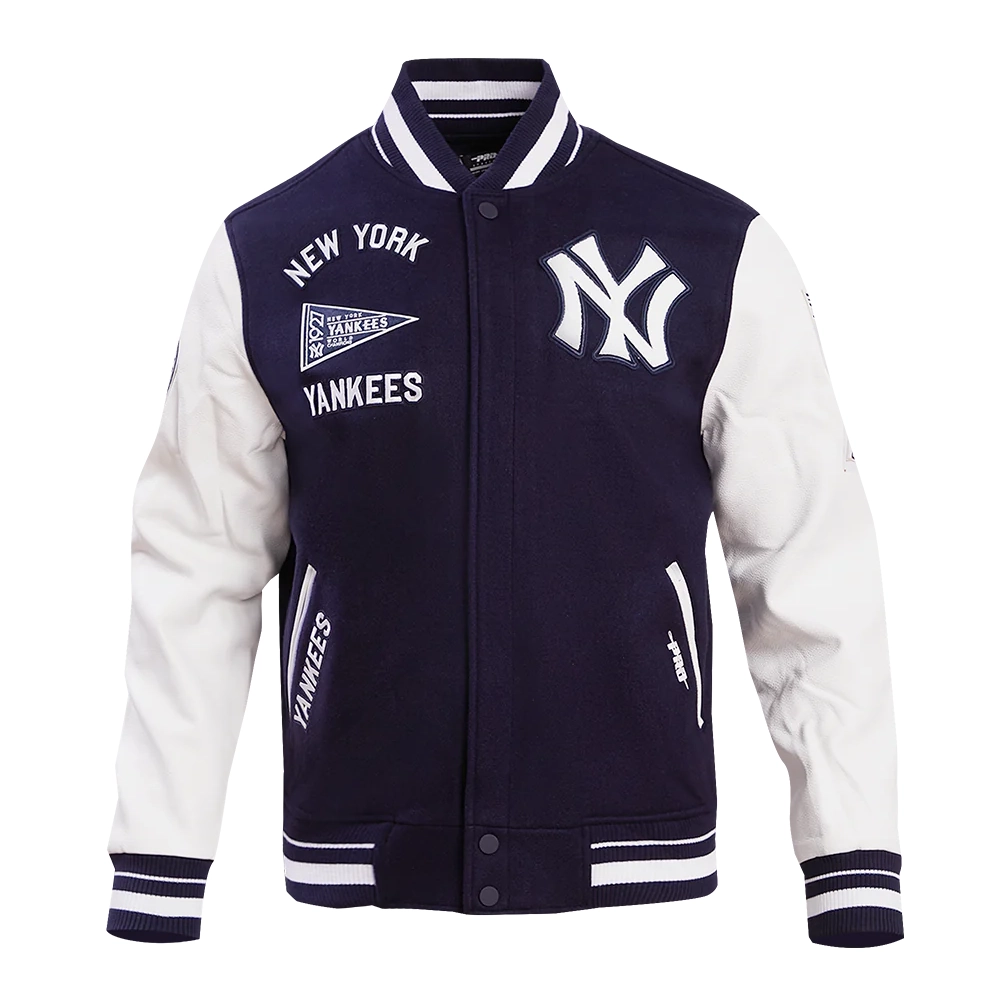 New-York-Yankees-Retro-Classic-Navy-And-White-Varsity-Jacket-leathe rmoto 2