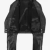 Noir Rebel Women's Black Cropped Leather Biker Jacket (4)