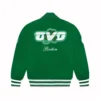 OVO Boston Celtics Wool Varsity Jacket - Green - Image 2