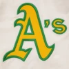 Oakland-Athletics-Pro-Standard-Full-Snap-Satin-Varsity-Cream-Jacket-3-1
