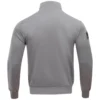 Oakland-Athletics-Pro-Standard-Full-Zip-Polyester-Varsity-Gray-Jacket-LEATHER MOTO 2