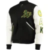 Oakland-Athletics-Pro-Standard-Wool-Leather-Logo-Varsity-Jacket-LEATHER MOTO 1