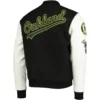 Oakland-Athletics-Pro-Standard-Wool-Leather-Logo-Varsity-Jacket-LEATHER MOTO 2