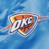 Oklahoma City Thunder 75th Anniversary Leader Color Block Varsity Jacket BY lEATHERmOTO (3)