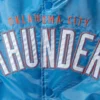 Oklahoma City Thunder Blue The Offensive Satin Varsity Jacket By LeatherMoto (3)