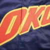 Oklahoma City Thunder Pro Standard 202324 City Edition Full-Snap Navy Satin Varsity Jacket From LeatherMoto (5)