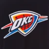 Oklahoma City Thunder Reversible Patches Logo JH Design Wool Varsity Jacket (3)