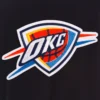 Oklahoma City Thunder Reversible Patches Logo JH Design Wool Varsity Jacket (4)