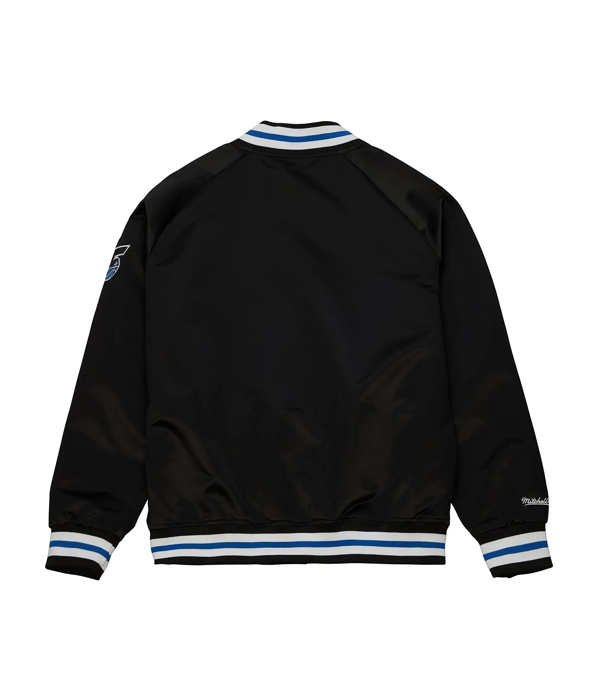 Orlando-Magic-Black-Satin-Varsity-White-Jacket-LeatherMoto