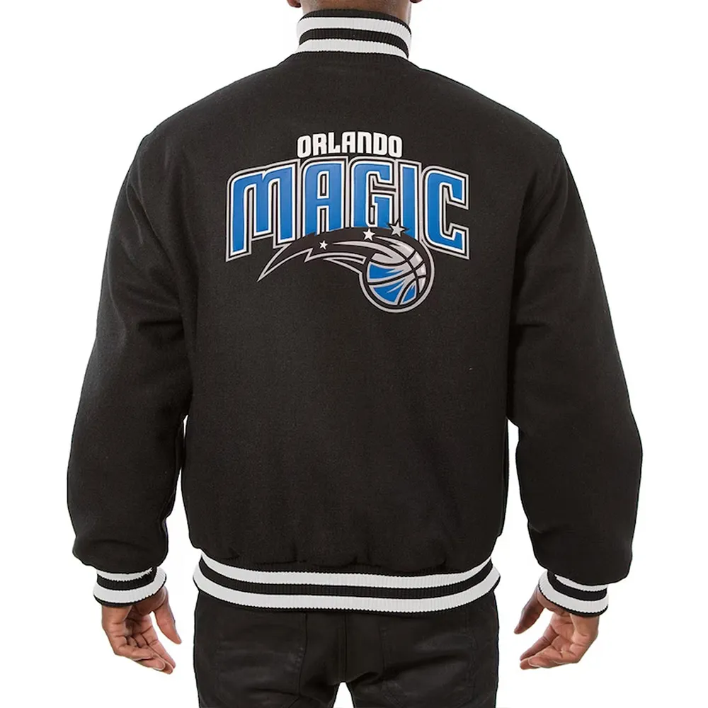 Alternative view of Orlando Magic Black Unisex Wool Varsity Jacket