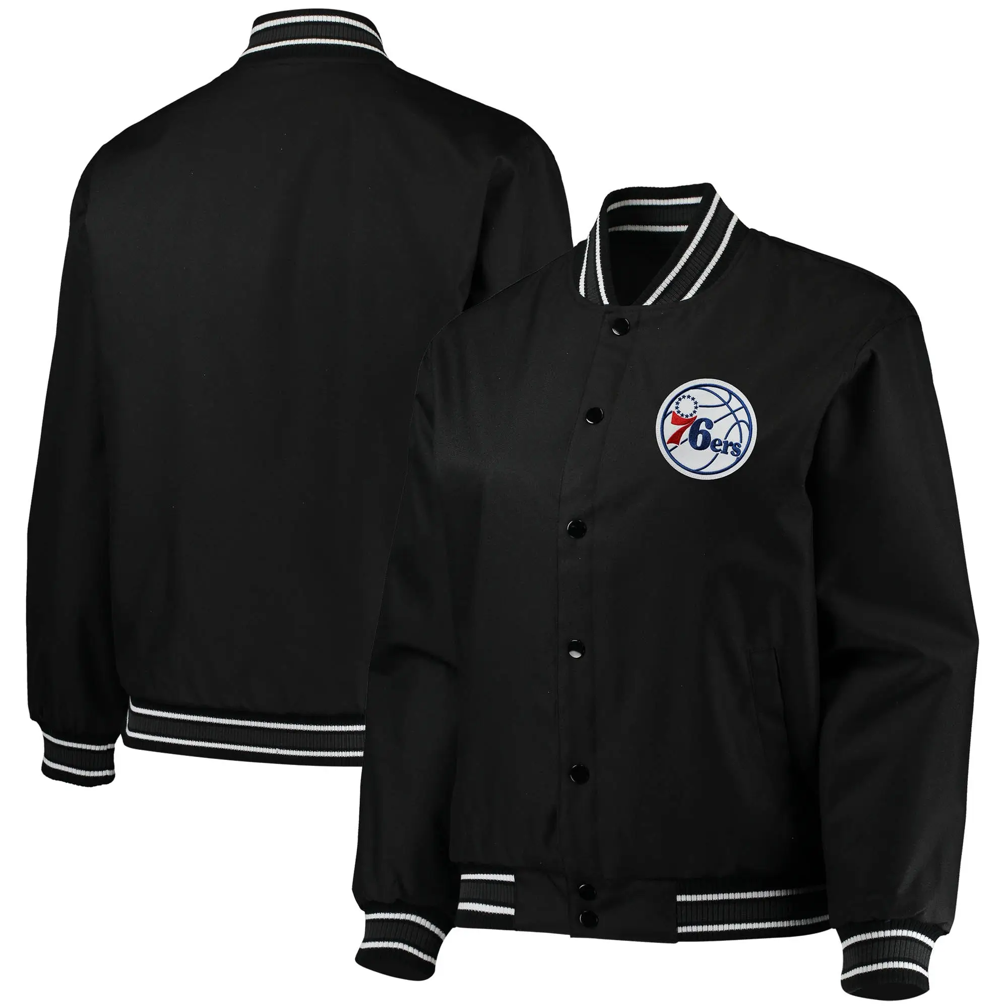 Philadelphia-76ers-Basketball-Team-Players-Full-Snap-Satin-Varsity-Jacket-LeatherMoto