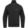 Philadelphia 76ers Classic Rib Satin Varsity Black Jacket-LeatherMoto
