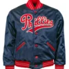 Philadelphia-Phillies-1937-Authentic-Satin-Navy-Varsity-Jacket-LEATHER MOTO 1