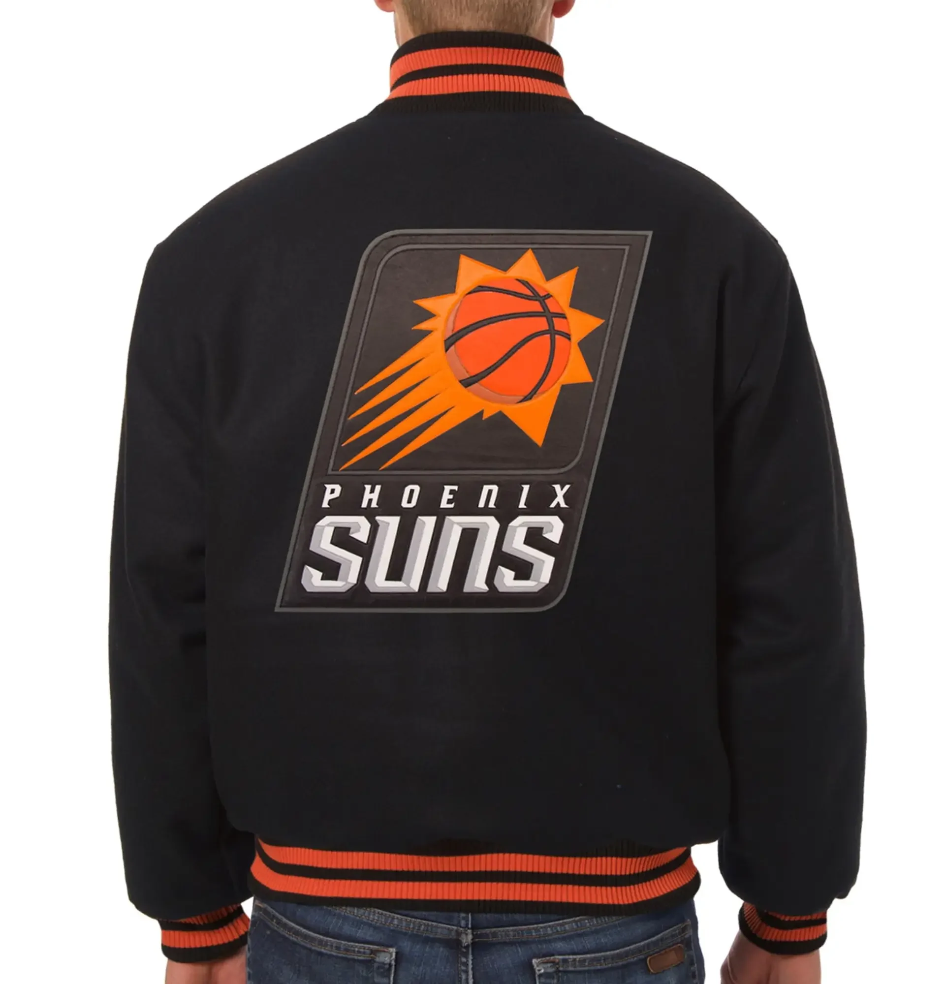 Alternative view of Phoenix Suns Basketball Players Wool Varsity Jacket