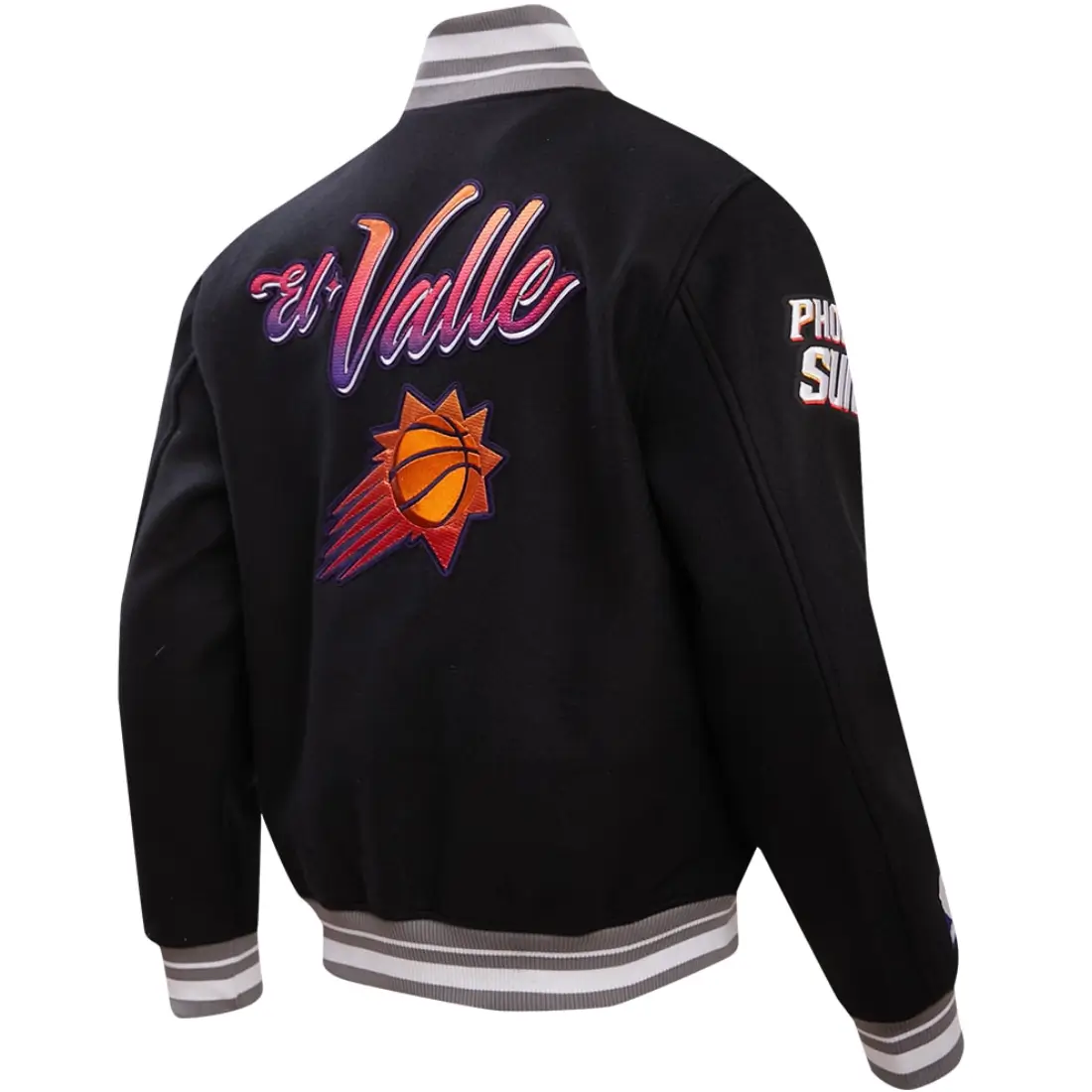 Alternative view of Phoenix Suns Classic Black Wool Varsity Jacket