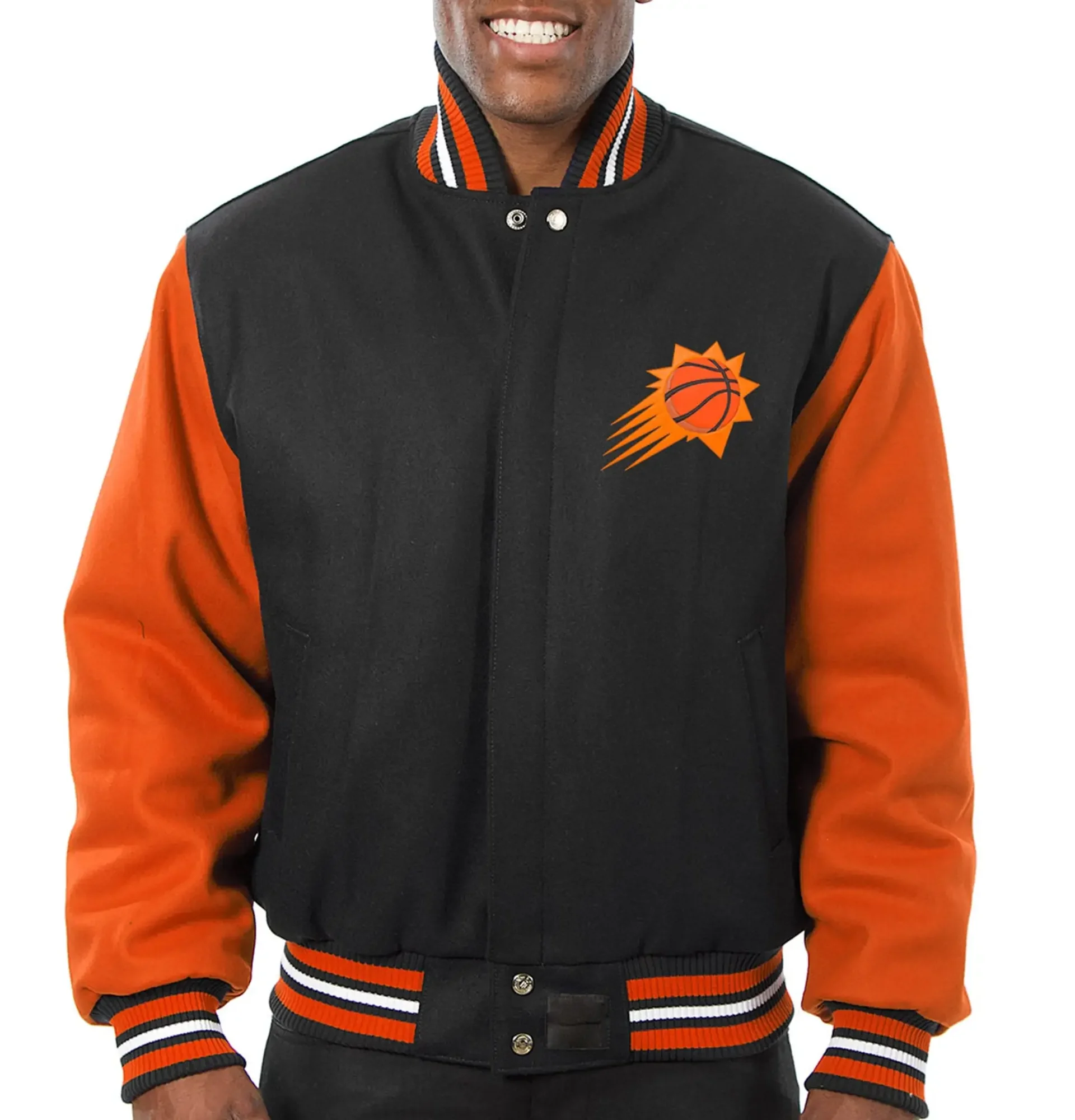 Phoenix-Suns-Team-Players-Wool-Varsity-Jacket-Black-Orange-LeatherMoto