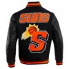 Phoenix Suns Team Players Wool & Leather Varsity Jacket - Image 2